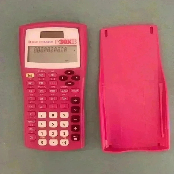Texas Instruments TI-30X IIS Solar Scientific Calculator Positively Pink w/ Case - Picture 6 of 8